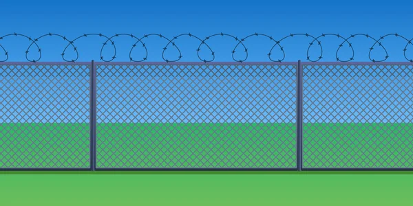 Metallic fence colored — Stock Vector