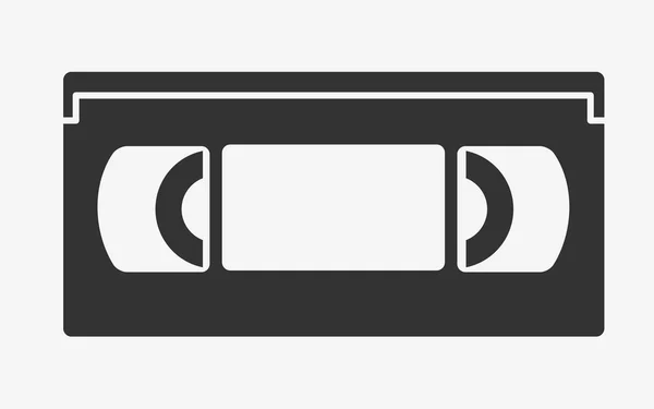 Κασέτα VHS επίπεδη εικονίδιο — Διανυσματικό Αρχείο
