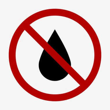 Su geçirmez, su koruma simgesi