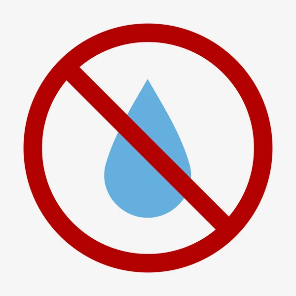 Wodoodporny, ikona ochrony wody — Wektor stockowy