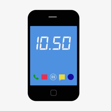 akıllı telefon simgesi vektör illüstrasyonu