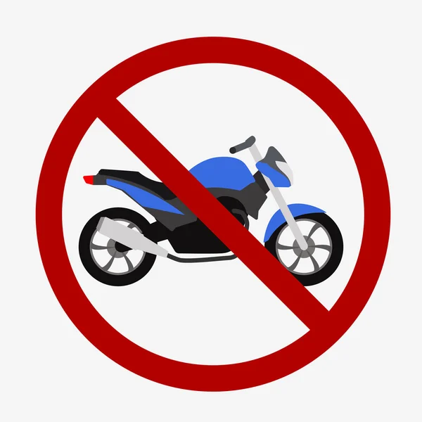 Motosiklet simgesini veya işareti. Bisiklet vektör çizim — Stok Vektör