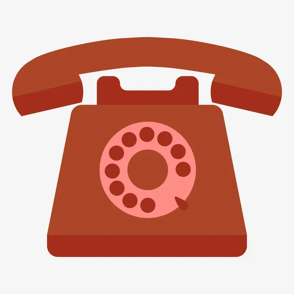 Retro styled telephone — Stock Vector