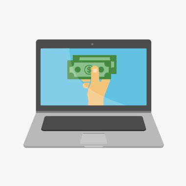 Dizüstü illüstrasyon simge