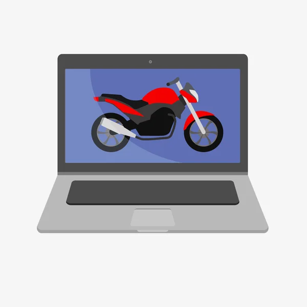 Pictogram van de illustratie van de laptop — Stockvector