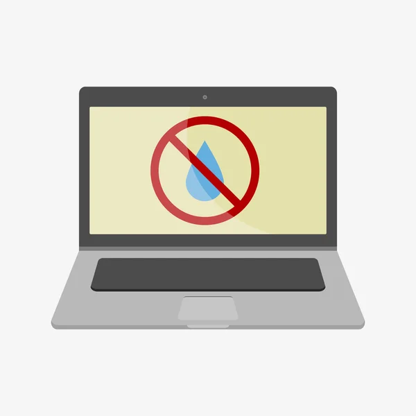 Icona illustrazione del computer portatile — Vettoriale Stock