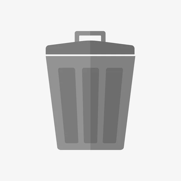 Garbage bin icon — Stock Vector