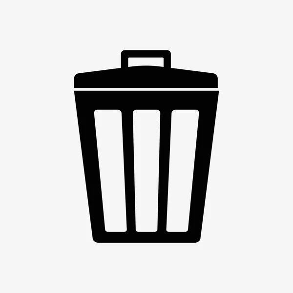 Garbage bin icon — Stock Vector