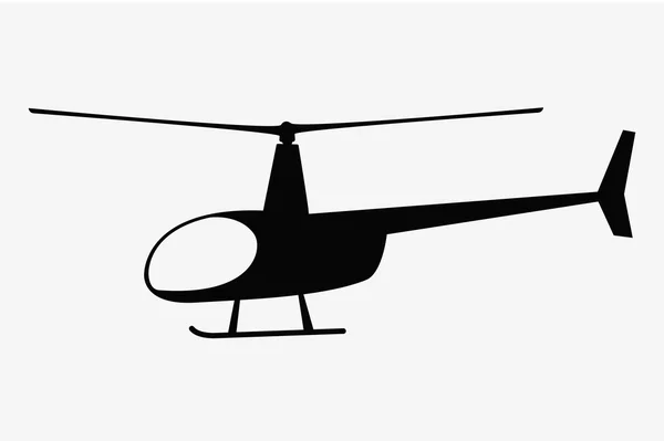 Vector illustration of flat helicopter — Stock Vector