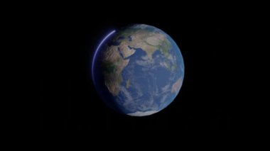 Yaşayan Dünya 'nın dönüşümlü olması gezegenin koruyucu atmosferini cezbeder. Su, dünya ve yaşam engin sularda yüzer.