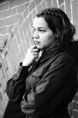 Bir kızın portresi.