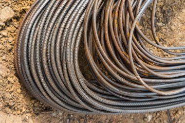 Çelik çubuklar veya Beton İnşaat güçlendirmek için kullanılan barlar 