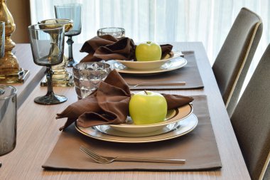 modern tarzı yemek odası iç zarif masayı