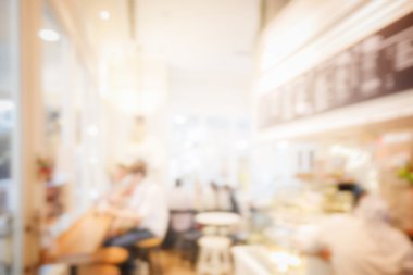 Kahve Dükkanı arka plan görüntüsünü bulanıklık