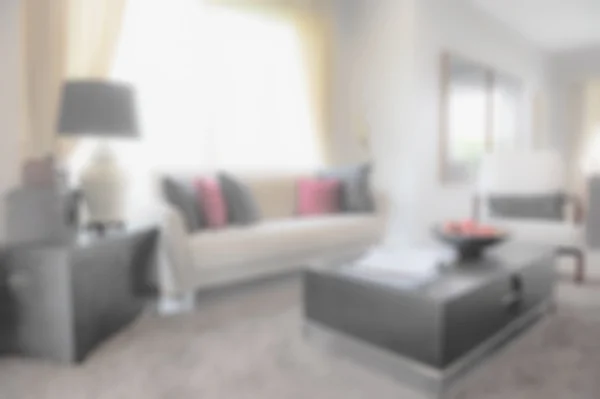Imagem desfocada do interior moderno da sala de estar — Fotografia de Stock