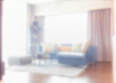 Arka plan modern iç yaşam alanı bulanıklık