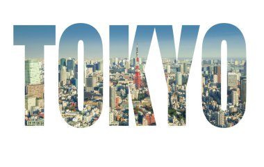 Word Tokyo Tokyo Cityscape Tokyo Tower, Japonya ile manzarası üzerinde