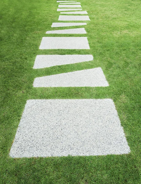 Stone walkway in the garden Stock Picture