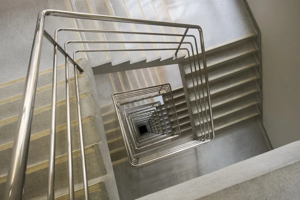 Upside view of a Square staircase — Stock Photo, Image