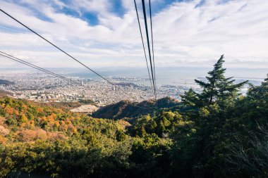 Kobe City Mount Maya teleferik, Japonya dan havadan görünümü