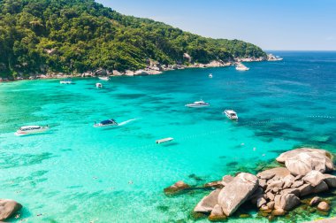 tropikal plaj, similan Adaları, andaman Denizi, Tayland 