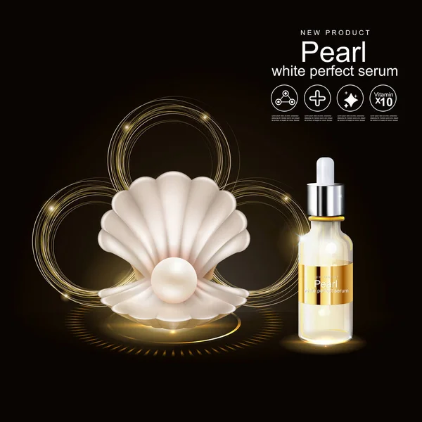 Pearl Serum 비타민 콜라겐 Collagen Vitamin 스톡 사진