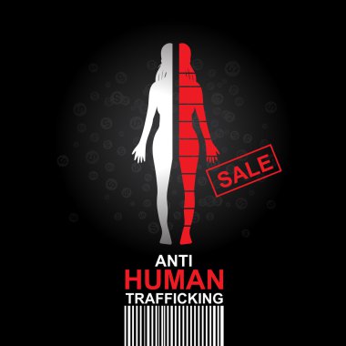 Stop Human Trafficking Vector Concept Human Sale. clipart