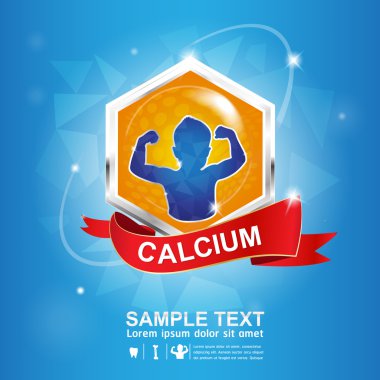 Çocuklar kalsiyum Omega 3 vitamini kavramı