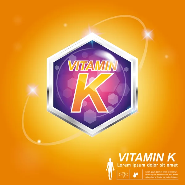 Concepto de etiqueta de icono de nutrición de vitaminas — Archivo Imágenes Vectoriales