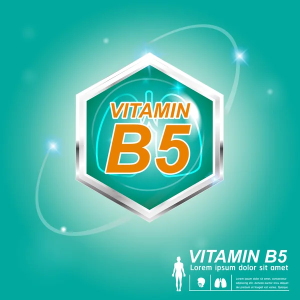 Concepto de etiqueta de icono de nutrición de vitaminas — Vector de stock