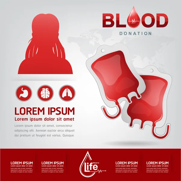 Концепція Донорство крові — стоковий вектор
