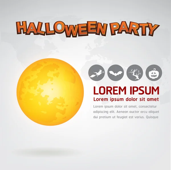 Texte de Halloween Party — Image vectorielle