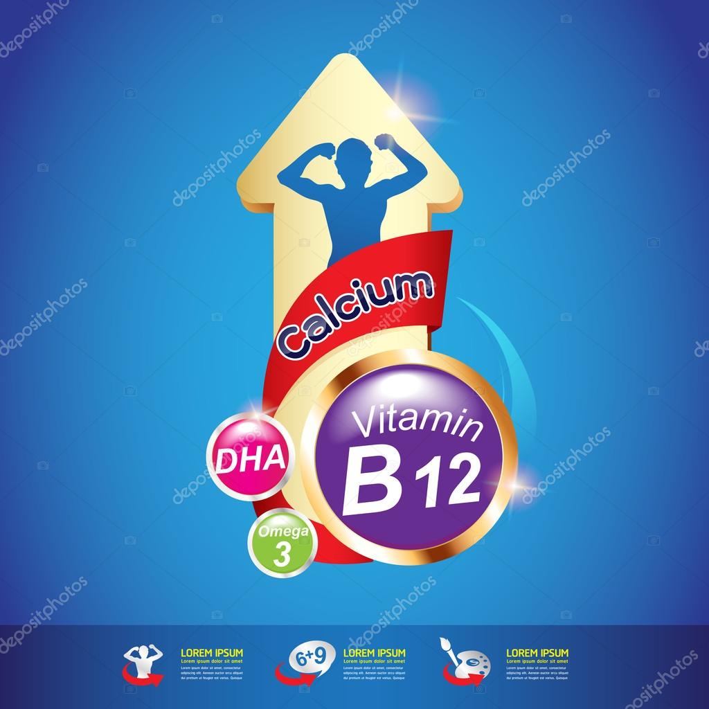 Omega Calcium, Vitamins, Vector,  Concept