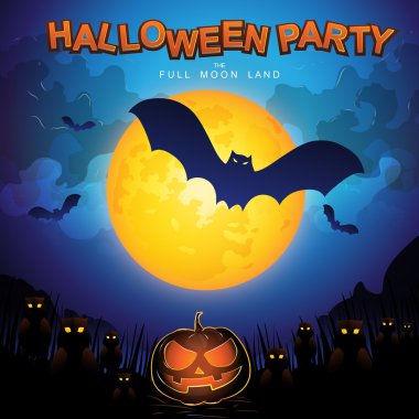 Halloween party full moon land