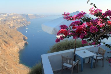 Santorini ve Yunan Adası Deniz