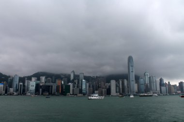 Çin. Hong Kong gökdelenler