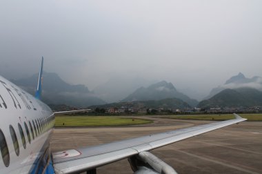 Çin. havaalanında uçak