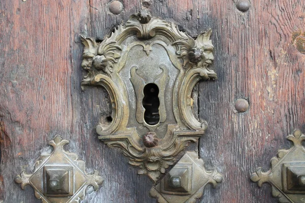 Kulcslyuk. egy régi ajtó Stock Fotó