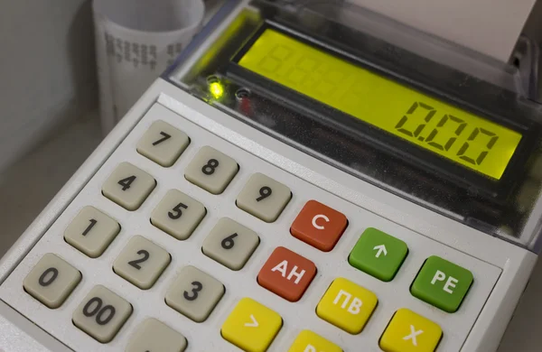 Cash machine, print cheques — Stock Photo, Image