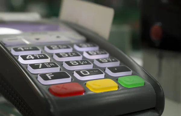 Terminal cashless payment, credit card — Stock Photo, Image