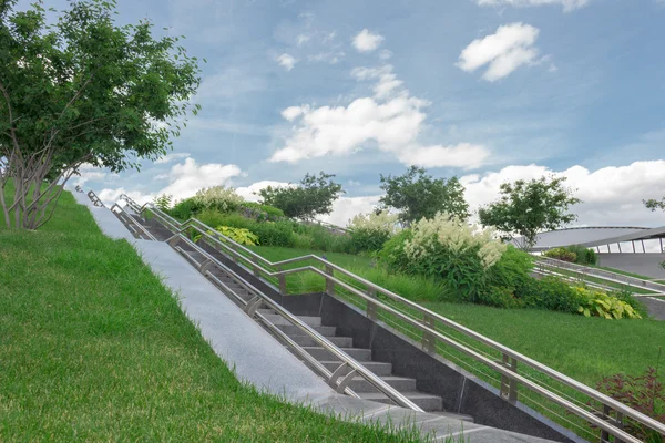 Modern metal merdiven