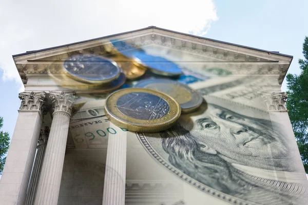 Para birimi dolar ve euro arka planı