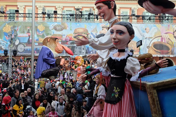 Flotador de pan especial - Carnaval de Niza — Foto de Stock