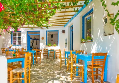 Yunanistan'da geleneksel Restoran