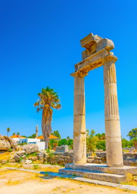 Antik Agora harap sütunlar