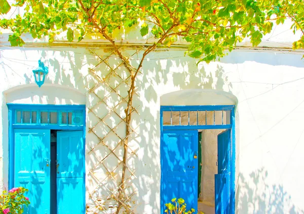Старі традиційні будинки в Греції — стокове фото
