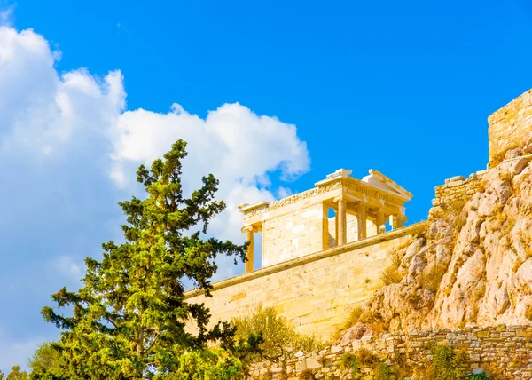 Skała Propylei Akropol — Zdjęcie stockowe