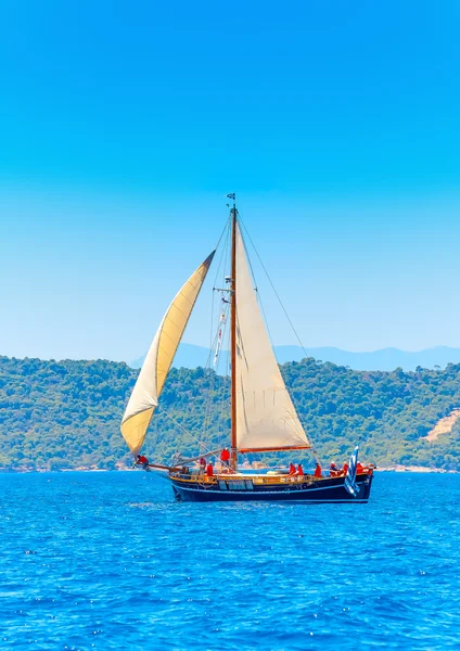 Barco grego de madeira (Kaiki ) — Fotografia de Stock