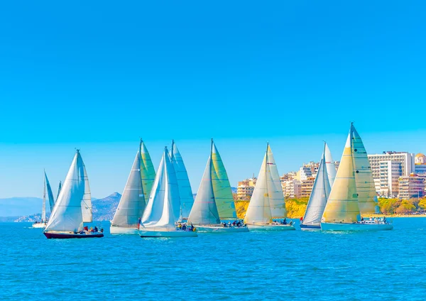 Segelboote während einer Regatta — Stockfoto