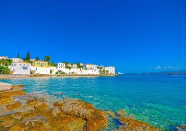 Spetses ana şehir görünümünü